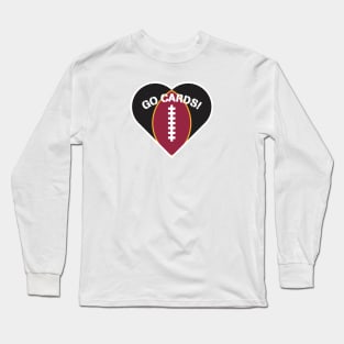 Heart Shaped Arizona Cardinals Long Sleeve T-Shirt